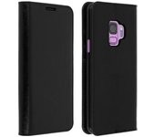 Funda Samsung Galaxy S9 de cuero billetera Función soporte - Negra
