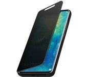Funda Libro Efecto Negra Huawei Mate 20 Pro Tapa translúcida Soporte