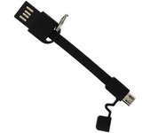 Minicable USB a Micro-USB de 10 cm Carga y sincronización - Negro
