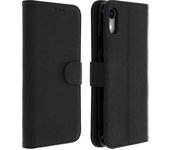 Funda iPhone XR Libro Billetera Función Soporte - Negra