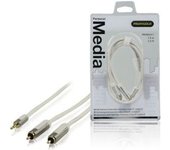 Profigold PROM3411 cable de audio 1 m 3,5mm 2 x RCA Blanco
