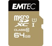 Emtec microSD Class10 Gold+ 64GB memoria flash MicroSDXC Clase 10
