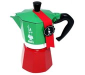 Bialetti 8006363018944 cafetera eléctrica Independiente Cafetera de filtro Verde, Rojo, Blanco 0,16 L 3 tazas