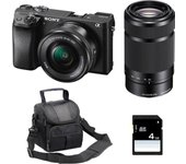 Sony ALPHA 6300 + SEL E PZ 16-50 mm f/3,5-5,6 OSS + Bolsa + SD 4 Go