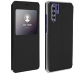 Funda libro Huawei P30 Pro con ventana carcasa rígida - Negra
