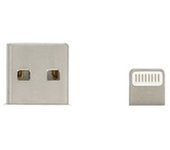 Cable USB a conector Apple iPhone - Blanco