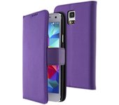 Funda libro billetera para Samsung Galaxy S5 / S5 Neo - Violeta
