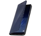 Funda Libro Efecto Espejo Negra Samsung Galaxy S8 Plus Tapa translúcida Soporte