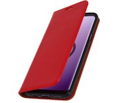 Funda Samsung Galaxy S9 Plus de cuero billetera Función soporte - Roja
