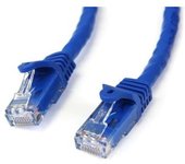 StarTech.com Cable de Red Ethernet Snagless Sin Enganches Cat 6 Cat6 Gigabit 0,5m - Azul