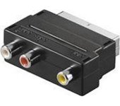 Goobay AVK 195 SCART 3x RCA Negro