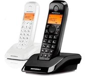 Motorola Teléfono Fijo Motorola S1202 Duo Negro Blanco