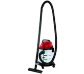 Einhell TH-VC 1820 S 1250 W Aspiradora de tambor 20 L Rojo, Acero inoxidable