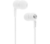 Auriculares intrauditivos con micrófono y botones Antinudos - Blancos