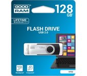 Goodram UTS2-1280K0R11 unidad flash USB 128 GB USB tipo A 2.0 Negro, Plata