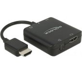 DeLOCK 63276 adaptador de cable de vídeo HDMI tipo A (Estándar) Negro