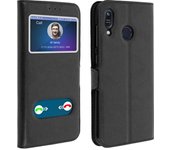 Funda Asus Zenfone Max M1 ZB555KL con doble ventana - Negro