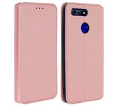 Funda Honor View 20 libro billetera F. Soporte - Rosa