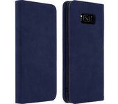 Funda cartera Samsung Galaxy S8 Función Soporte Silicona - Azul oscuro
