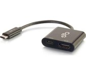 C2G 80492 adaptador de cable HDMI HDMI, USB-C Negro