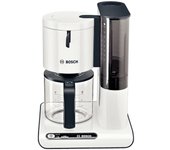 Bosch TKA8011 cafetera eléctrica Independiente Cafetera de filtro Antracita, Blanco 1,25 L 15 tazas