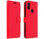 Funda Libro Billetera Vintage para Xiaomi Mi A2 - Rojo