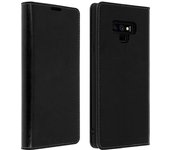 Funda Samsung Galaxy Note 9 de cuero billetera Función soporte - Negra
