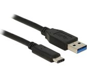 DeLOCK 1m USB3.1-C/USB3.1-A cable USB USB A USB C Macho Negro
