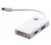 Kramer Electronics ADC-MDP/M1 adaptador de cable de vídeo 0,15 m Mini DisplayPort VGA + HDMI + DVI Blanco
