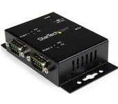 StarTech.com Concentrador Hub Industrial de 2 Puertos Serie Serial RS232 a USB Montaje Riel DIN Pared