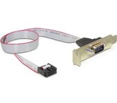 DeLOCK 89300 cable de serie Gris 0,4 m DB9 9-p COM