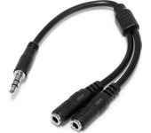 StarTech.com Adaptador Divisor de Auriculares Mini-Jack 3,5mm 3 pines Macho a 2x Mini-Jack 3 pines Hembra