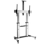 Equip 650605 soporte de pie para pantalla plana 2,54 m (100 pulgadas pulgadas) Soporte de suelo con ruedas para pantalla plana Aluminio