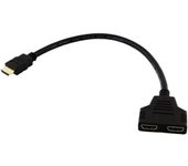 HL AK316 cable HDMI HDMI tipo A (Estándar) 2 x HDMI Type A (Standard) Negro