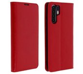 Funda Huawei P30 Pro de cuero cartera Función soporte - Roja