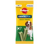7 barritas Pedigree Dentastix Fresh Snacks Dentales para Perros Medianos