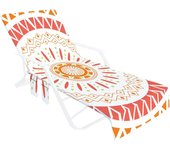 Beach Chair Cover - Beach Towel Pool Towel Beach Chair Cover Multifunctional Chair Loungers for Outdoor Sun