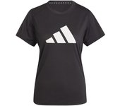 Camiseta de fitness adidas essentials tr-es logo mujer negro