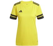 Camiseta de fútbol adidas squadra25 jsy mujer amarillo/negro