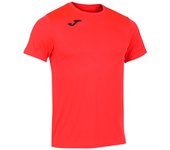 Camiseta de running manga corta hombre record ii coral flúor
