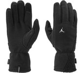 Guantes de running nike jordan lg fleece hombre negro blanco