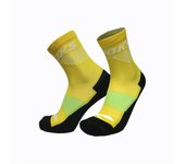 Calcetines de running brooks high point crew unisex amarillo