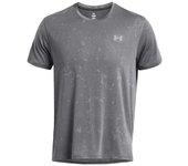 Camiseta de running under armour launch splatter hombre gris