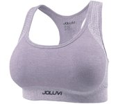 Sujetador deportivo de fitness joluvi lara mujer lila vigore