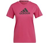 Camiseta de tranning adidas designe 2 move logo fucsia mujer