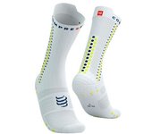 Calcetines de trail compressport pro racing v4.0 bike white