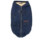 FuzzYard Chaqueta Denim con Forro de Borrego para Perros M (40-41 cm)