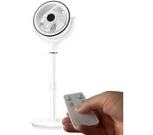 Ventiladores de pie chorlito motor ac 40w blanco