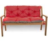 Cojín para banco de jardín 170 x 60 x 50 cm, cojines para columpio exterior/interior, color rojo