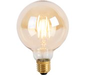 Bombilla led e27 regulable en 3 pasos g95 goldline 5w 530lm 2200k